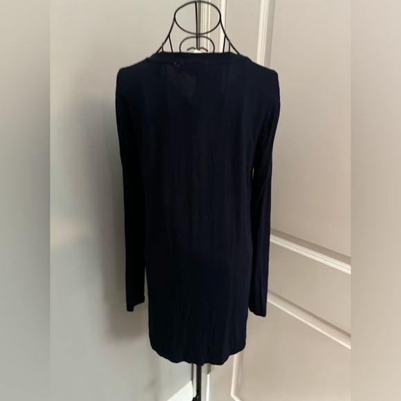 NWT Philosophy V Neck Long Sleeve Tee in Navy Size Small - Picture 4 of 5